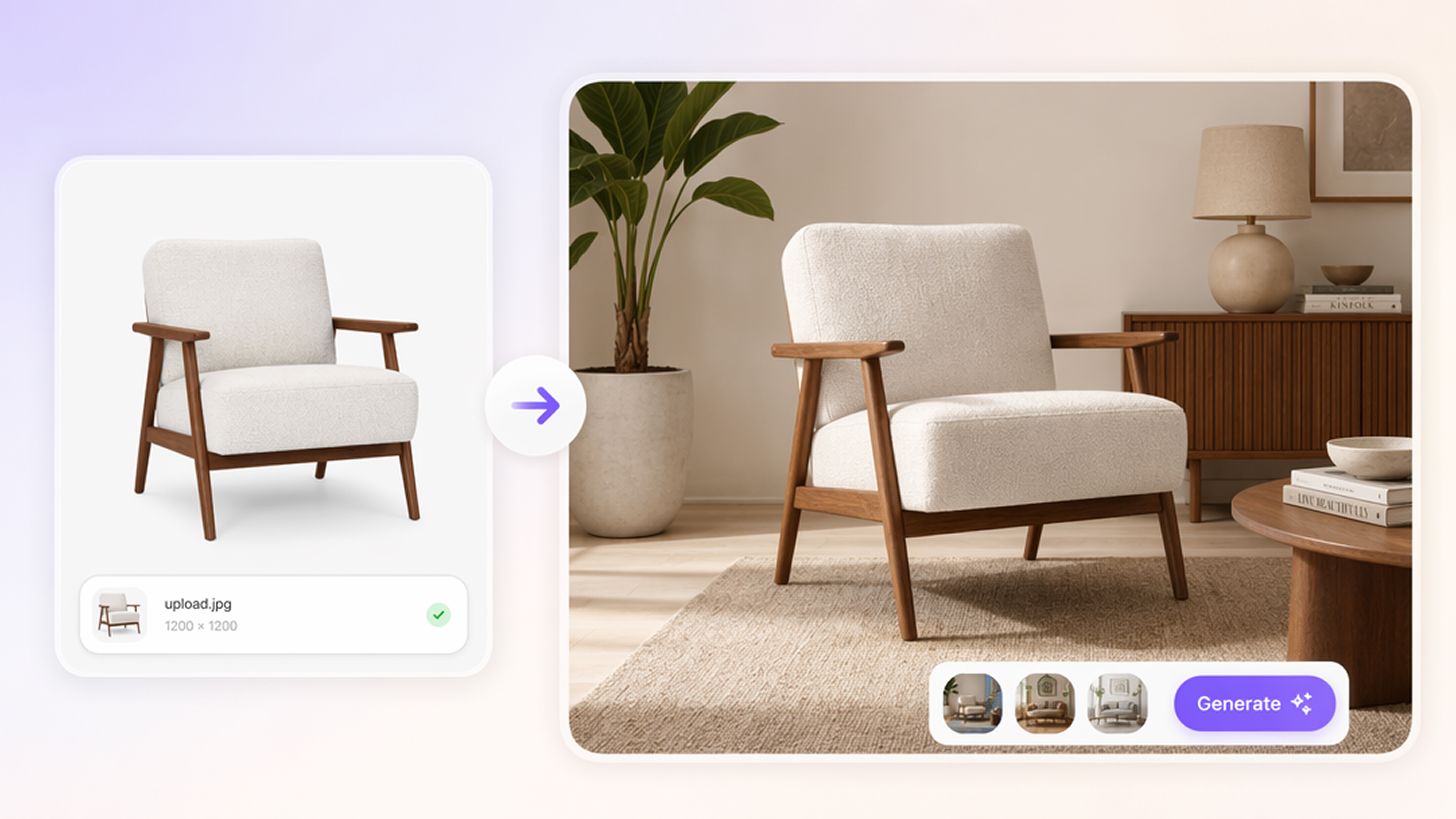 home decor product photography