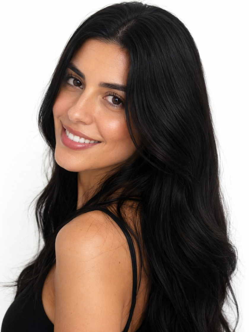 AI natural hair color previews on portraits