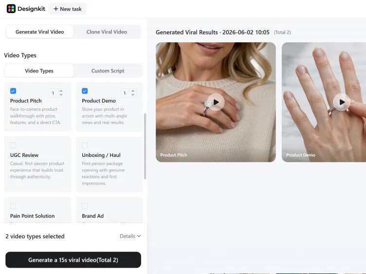 Review and Export video for Etsy