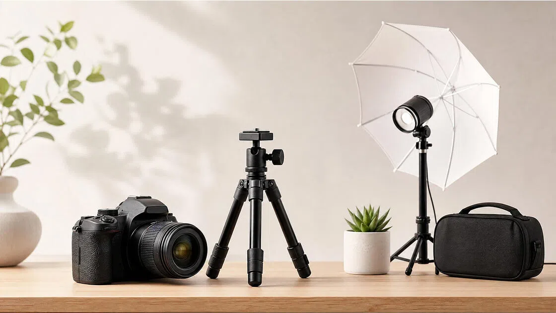 Product Photography Starter Kit Setup
