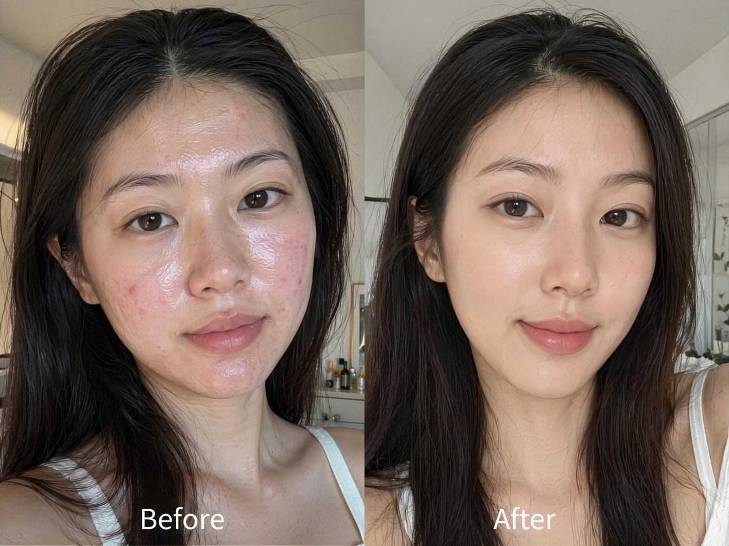 Retouch to smooth skin