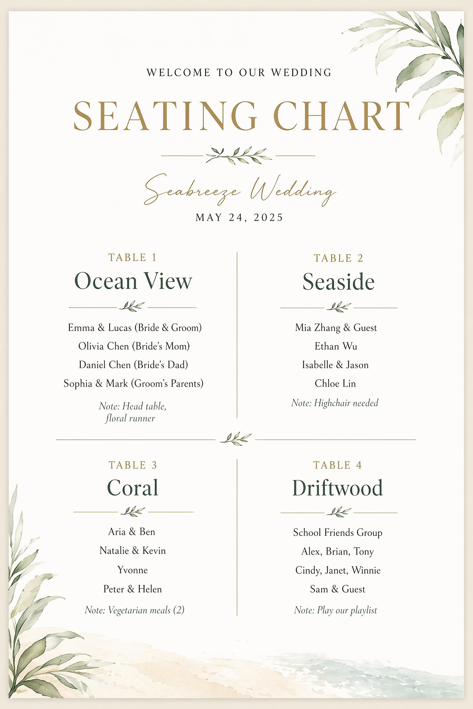 AI Generated wedding poster 