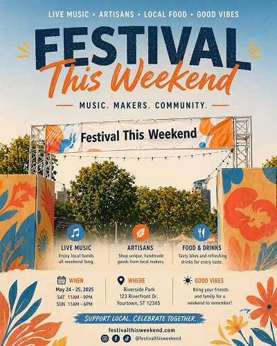 AI Generated Festival Poster