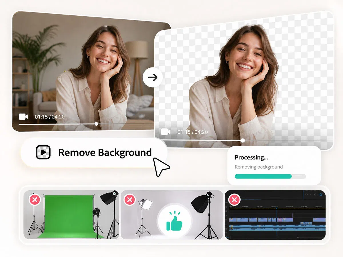 One-Click Remove Video Background