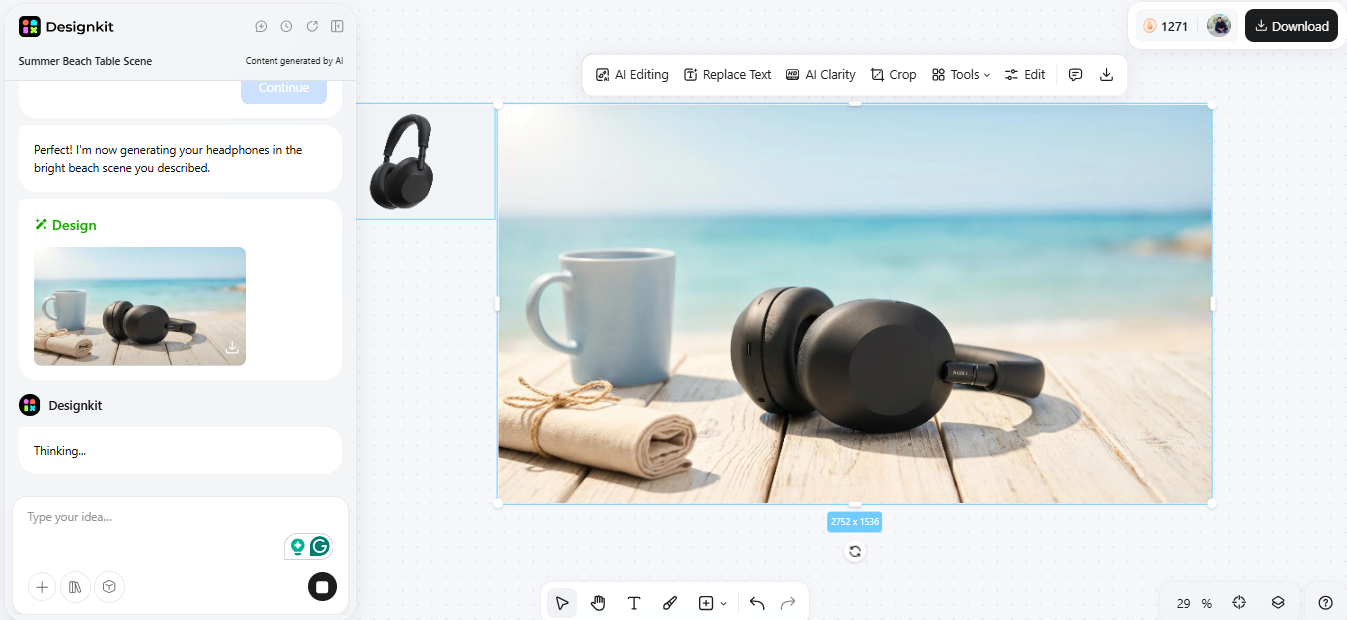 designkit product photography generator