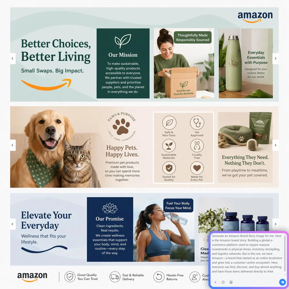 Design Amazon Brand Story Images