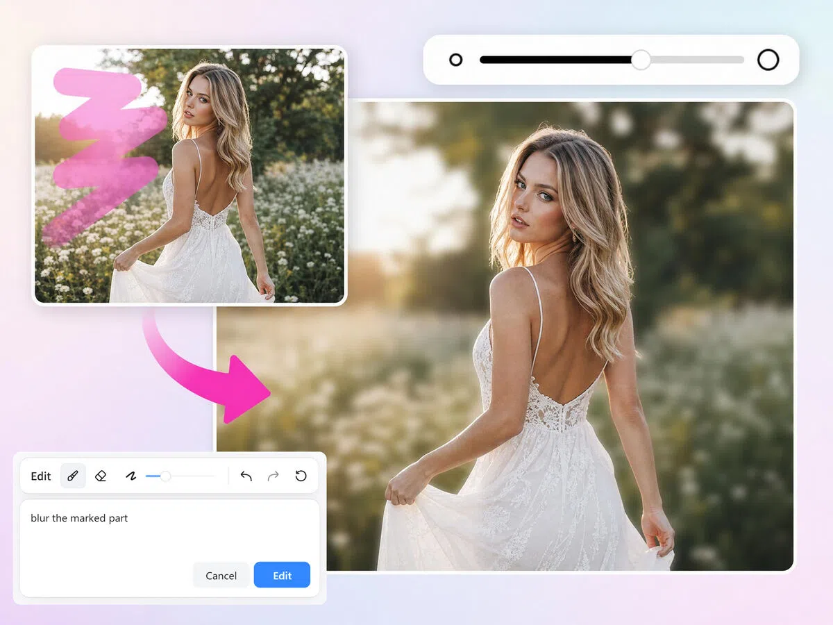 Brush Blur Over Just One Area