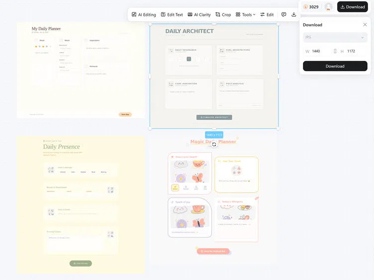 Refine and Download