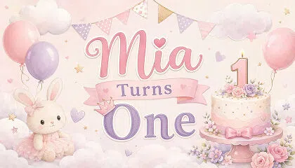 First Birthday Poster
