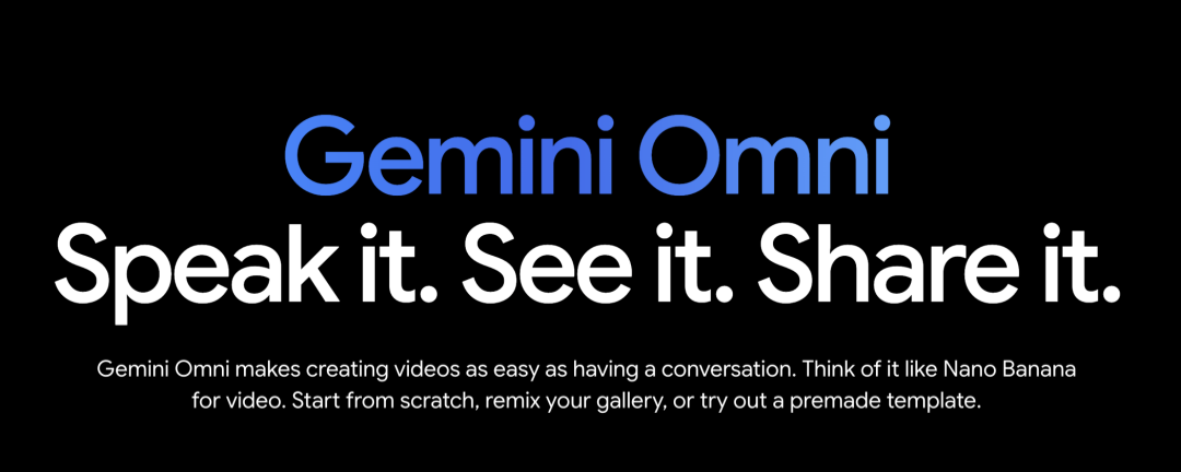 Gemini Omni makes creating videos as easy as having a conversation Gemini Omni makes creating videos as easy as having a conversation