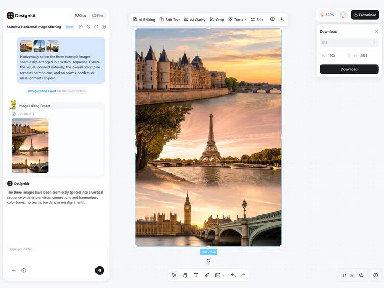 Download Your Stitched Image