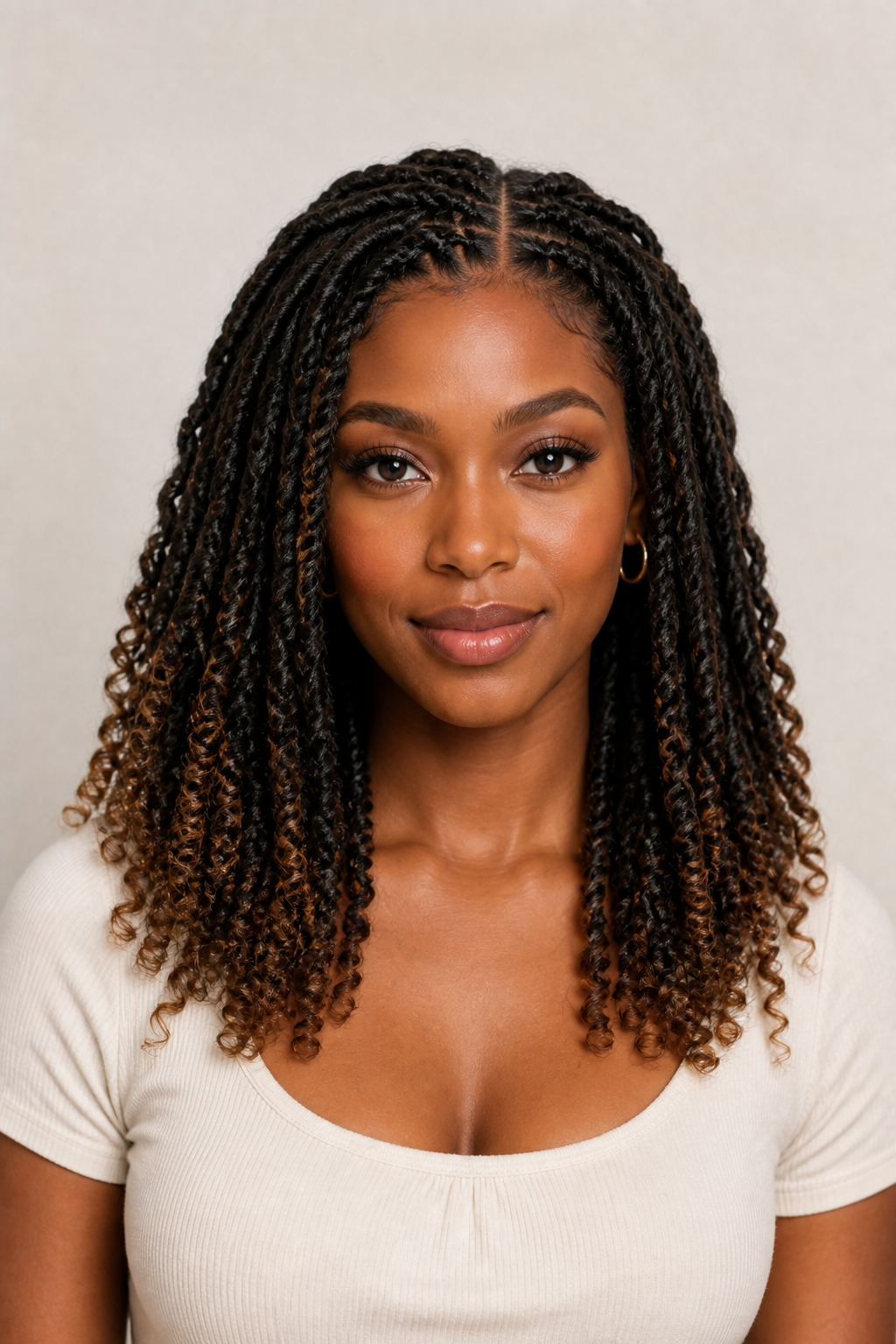 AI Braids and Twists previews on portraits