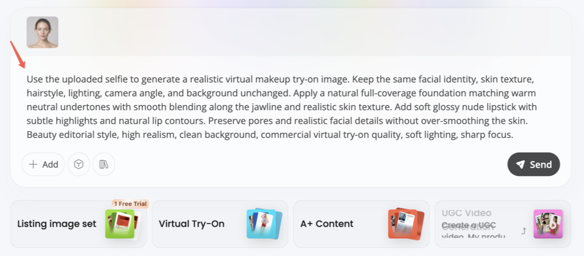 Enter Your Virtual Makeup Prompt Enter Your Virtual Makeup Prompt
