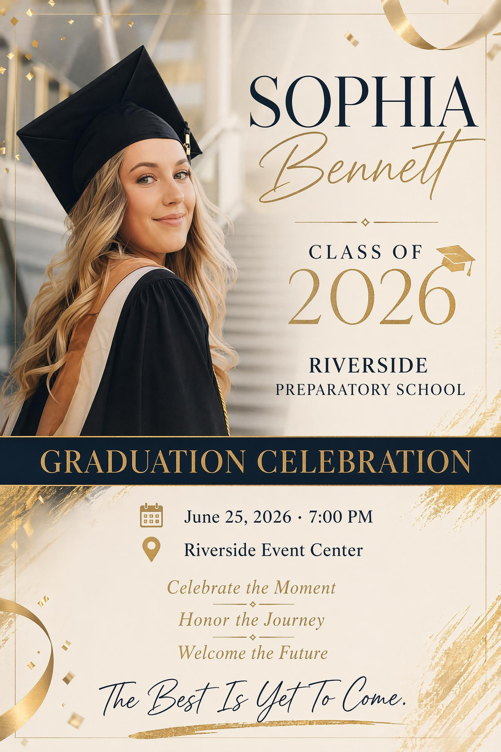 graduation girl poster