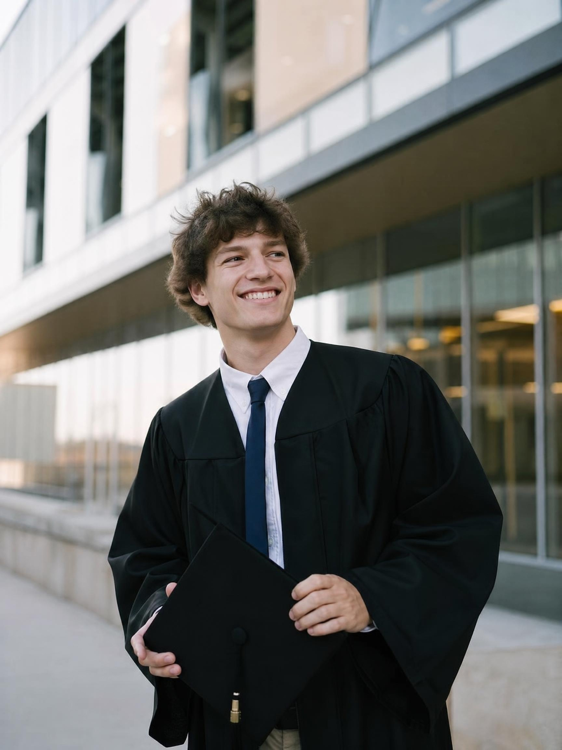 graduation boy portrait