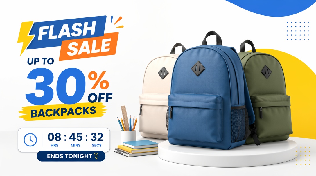 Back-to-School sale idea: Run a Limited-Time Flash Sale