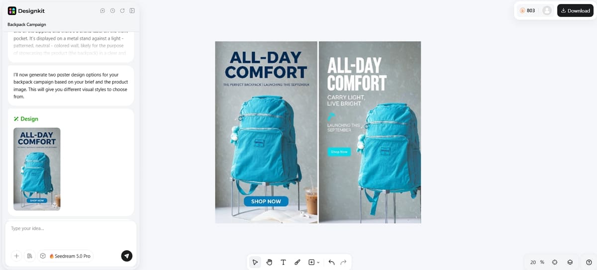 generated product banner