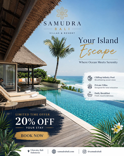 island travel sale poster