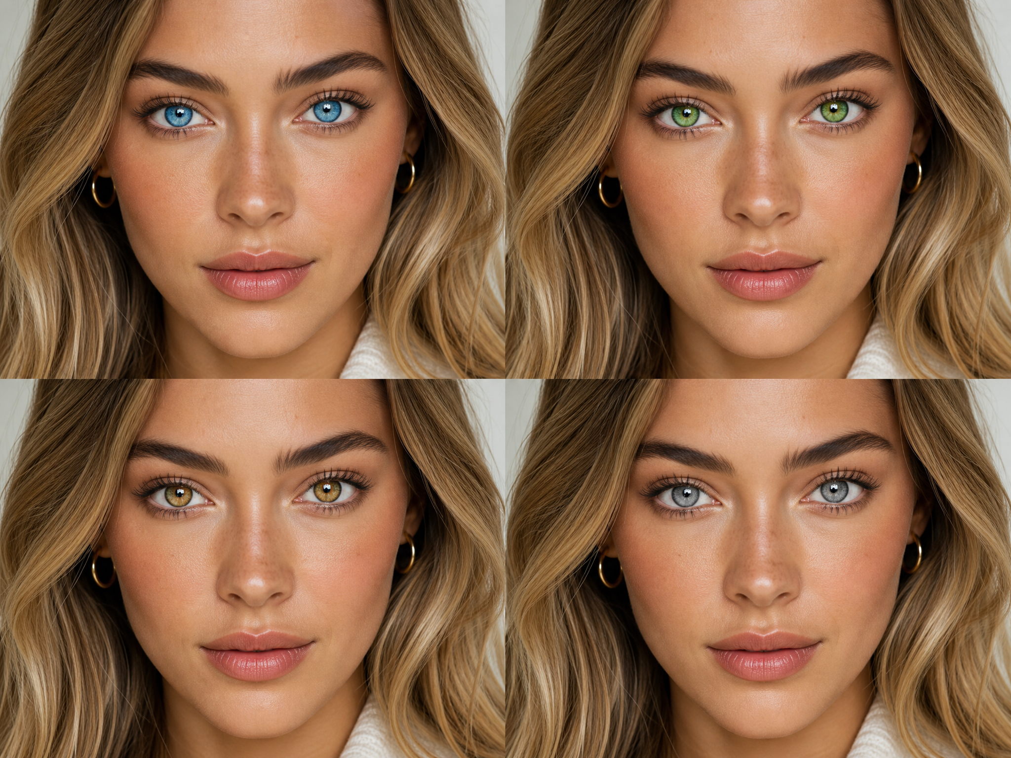 Compare Multiple Eye Colors Before Choosing a Final Look