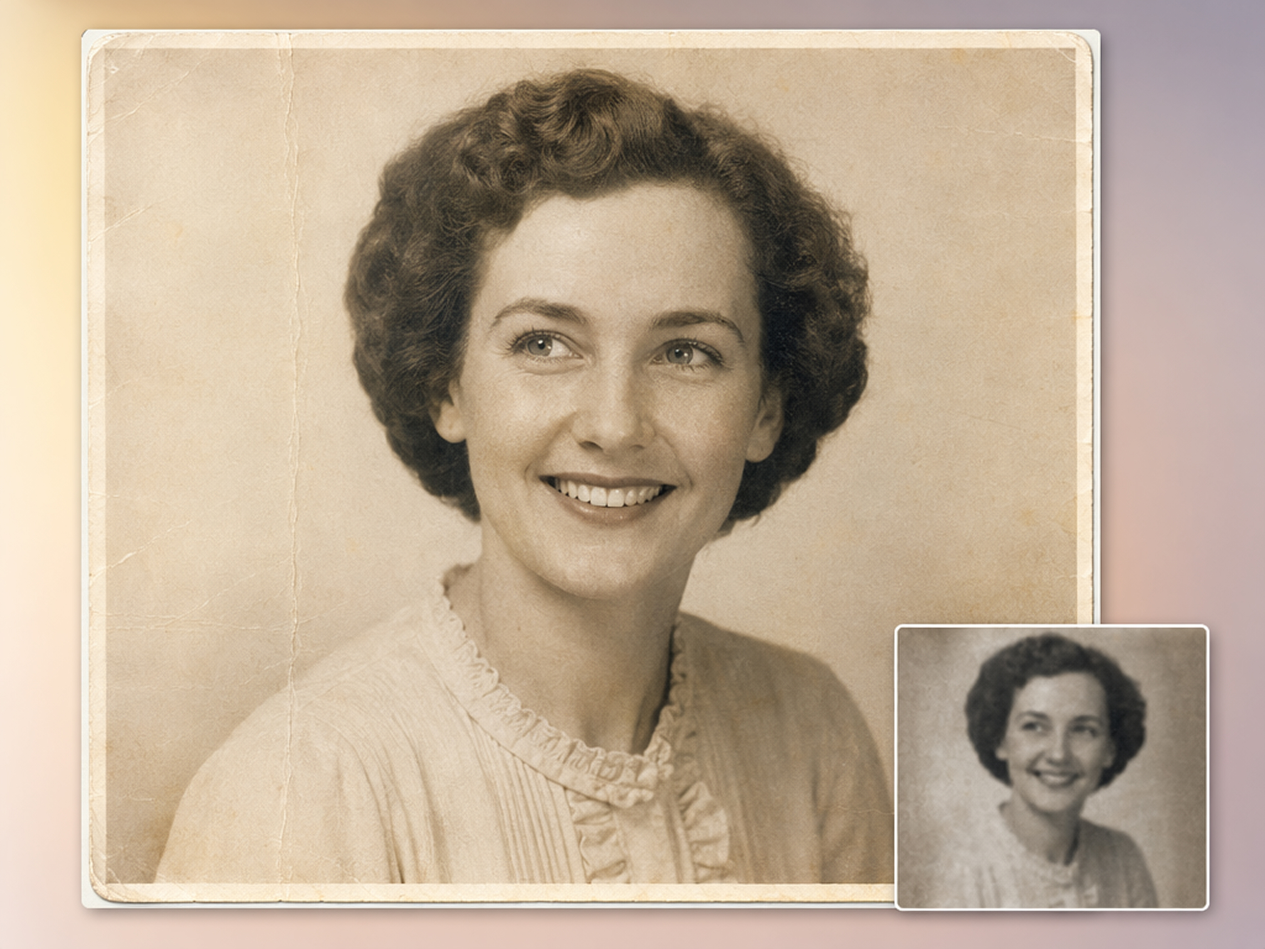 Restore Scanned Family Photos for Printing