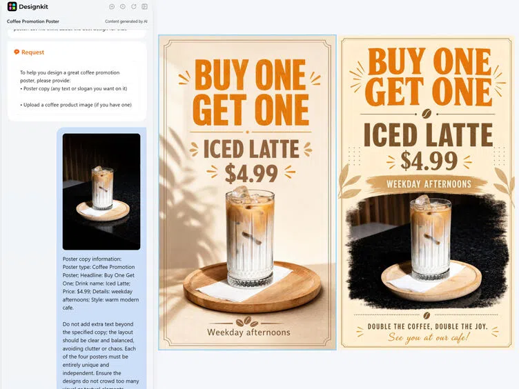 How to Make a Coffee Shop Poster with AI