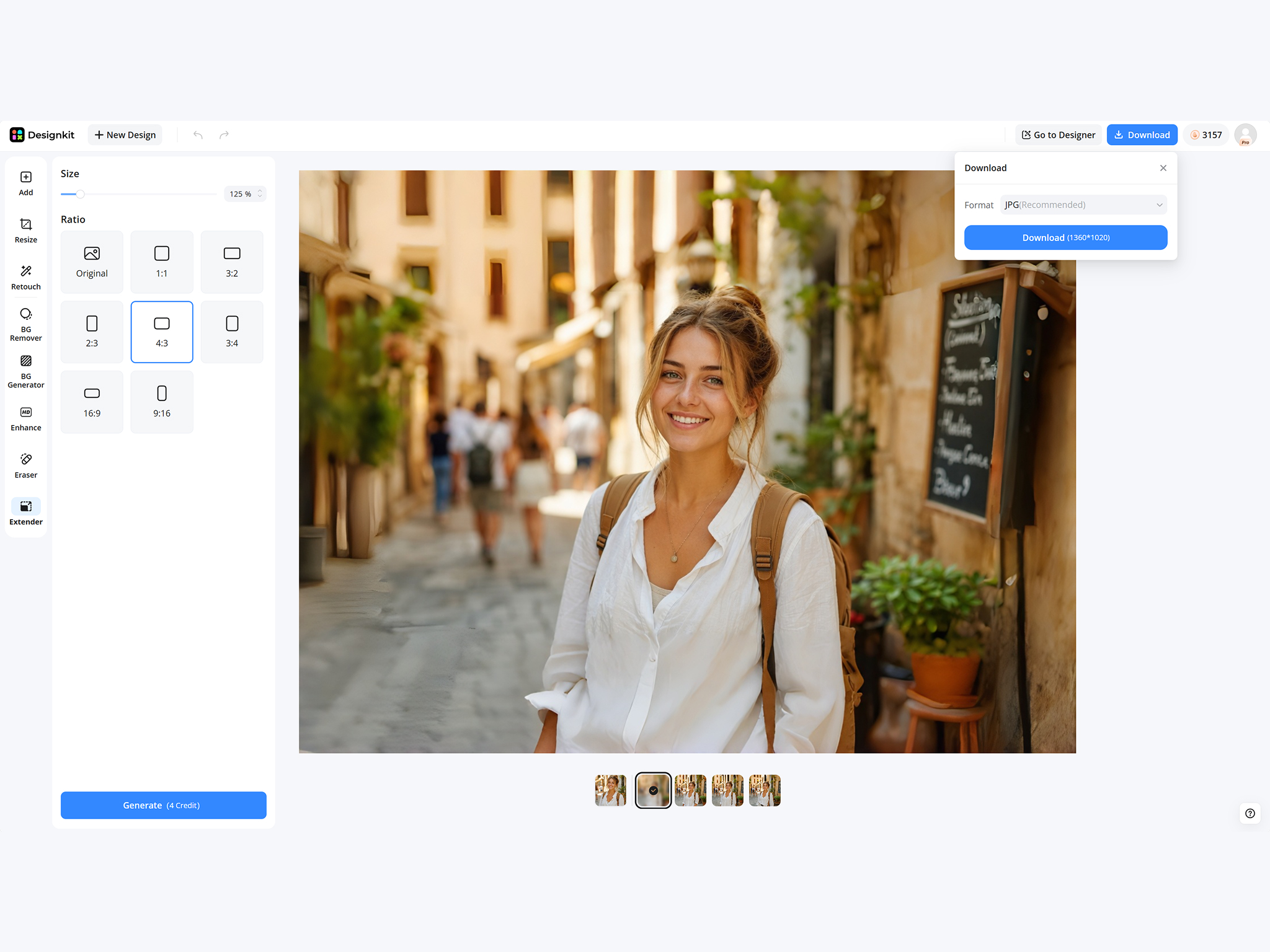 Download Your Stretched Image