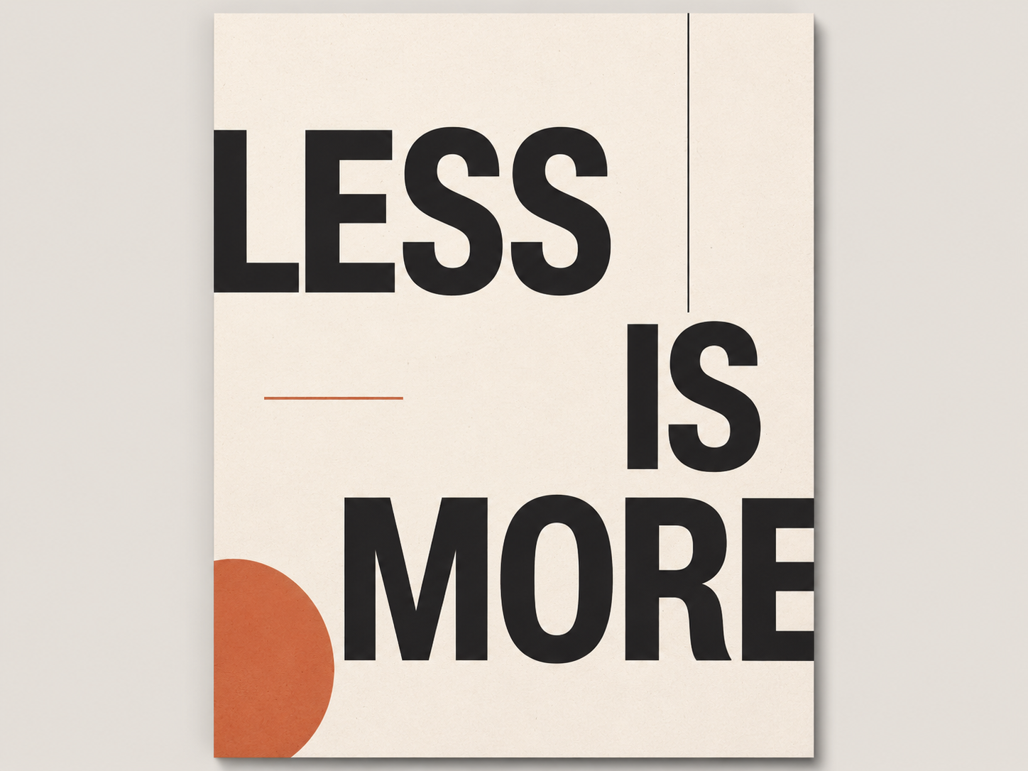 Text-Only Minimalist Poster Text-Only Minimalist Poster