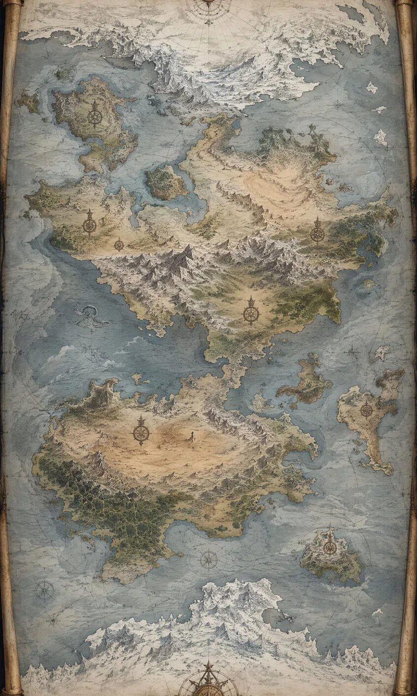 Epic World fantasy map