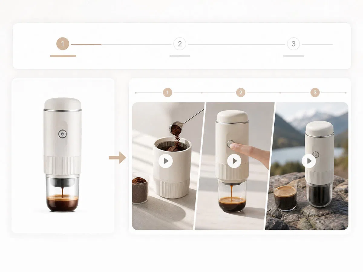 Turn Product Photos into product demo video