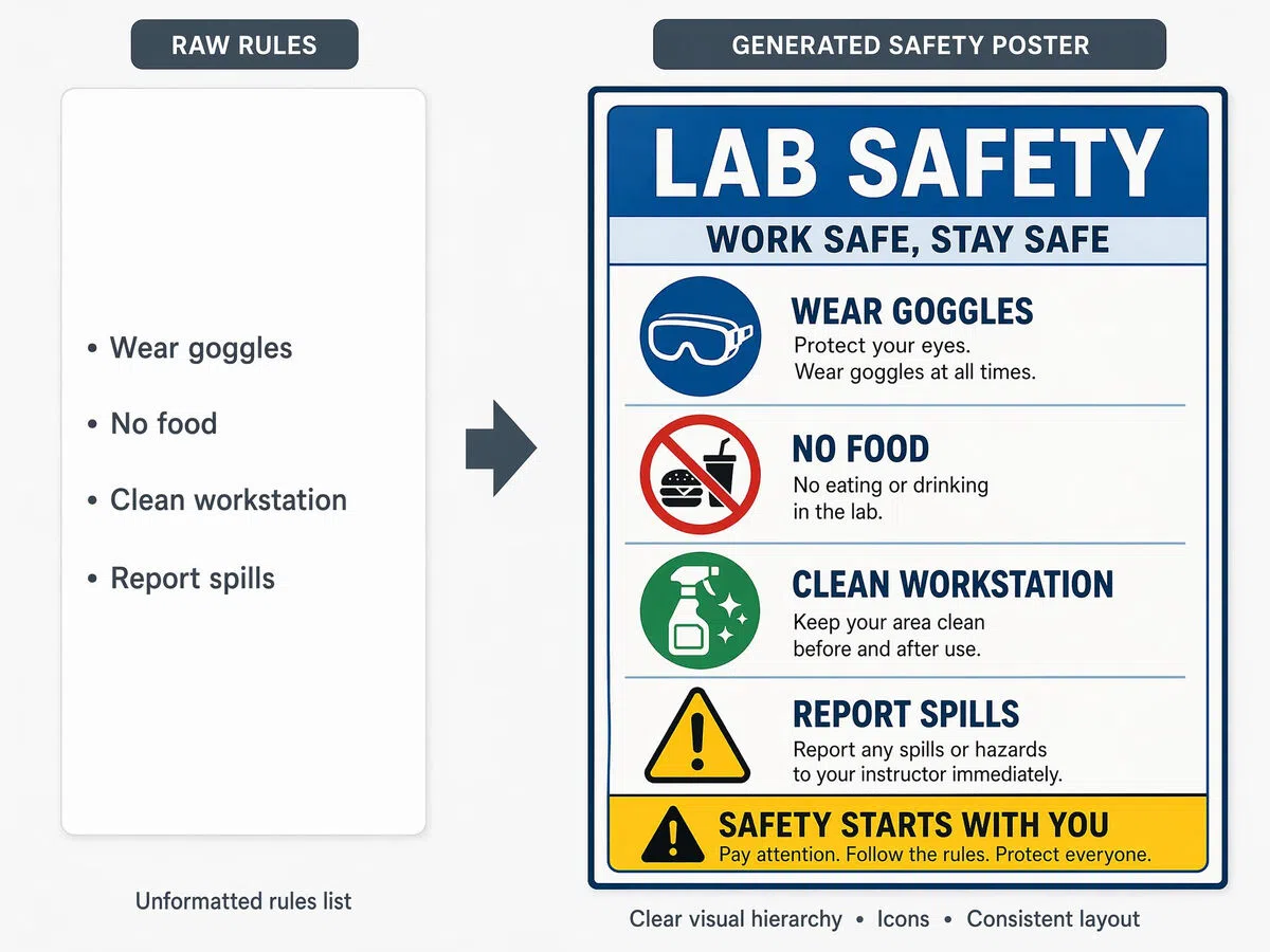 AI Turns Rules into Visual Safety Instructions