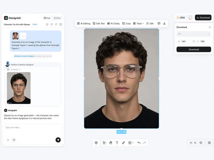 Create Your AI Glasses Try-On