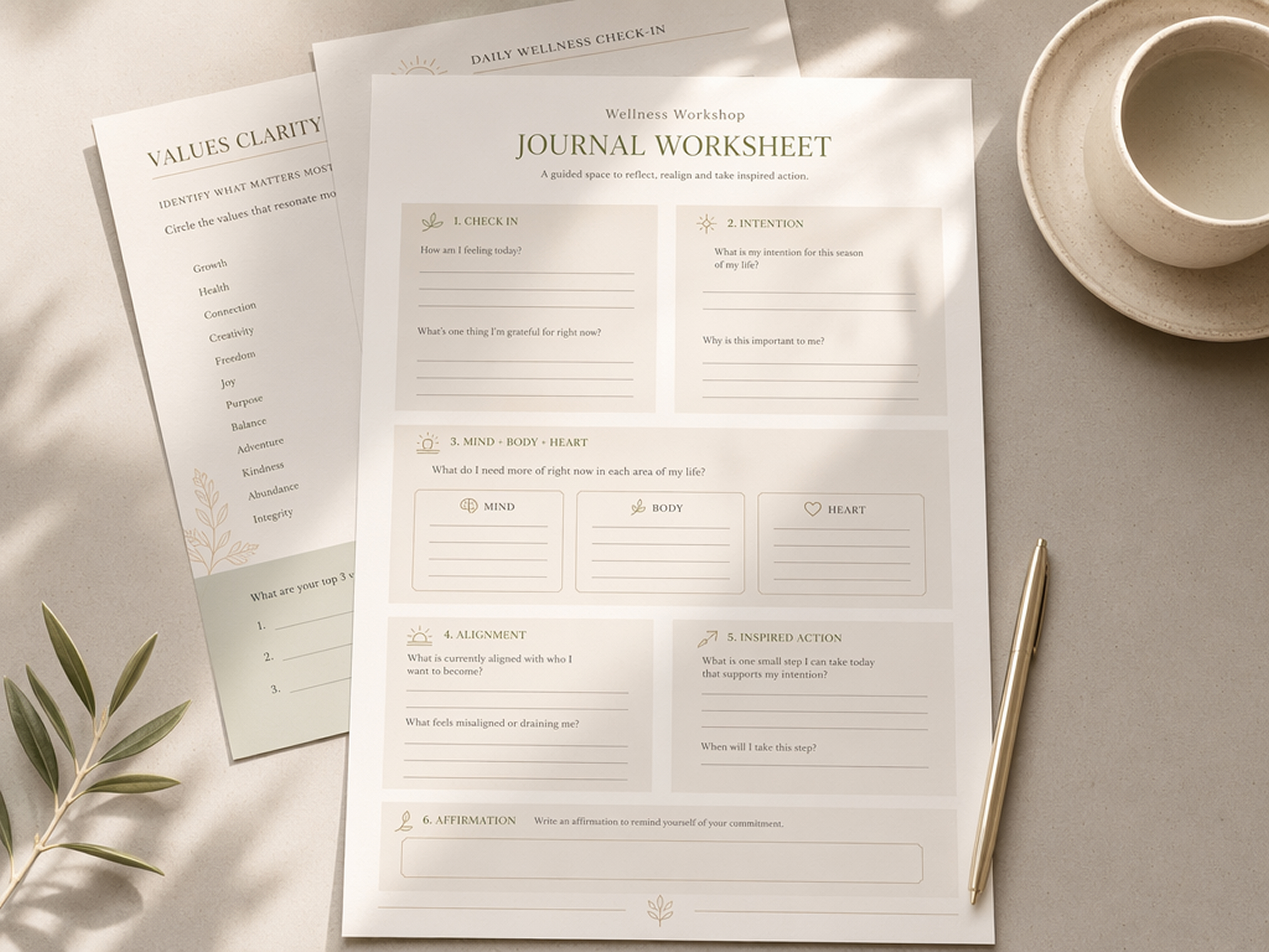Prepare Journal Pages for Guided Sessions