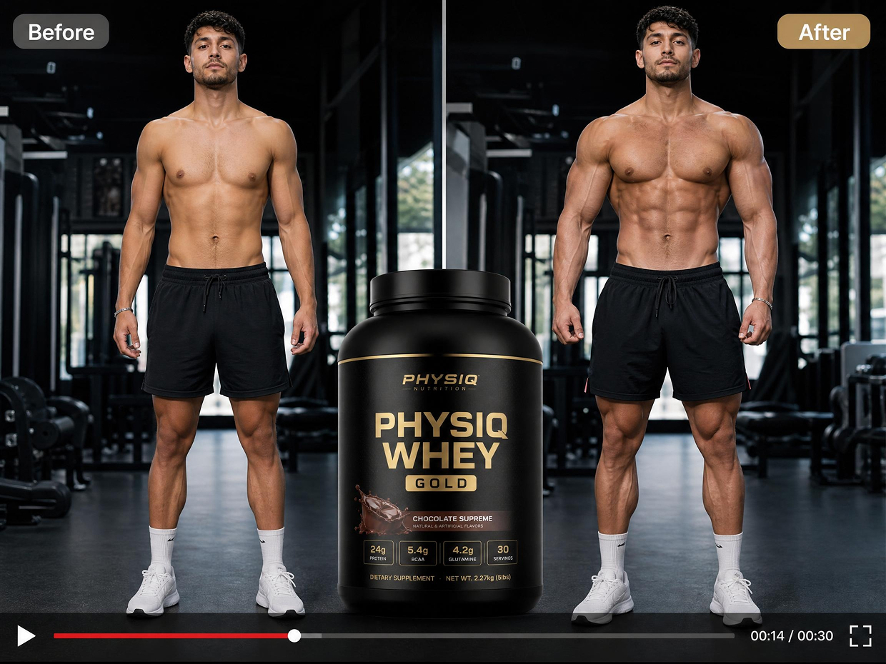 before-and-after video for Wellness Creators