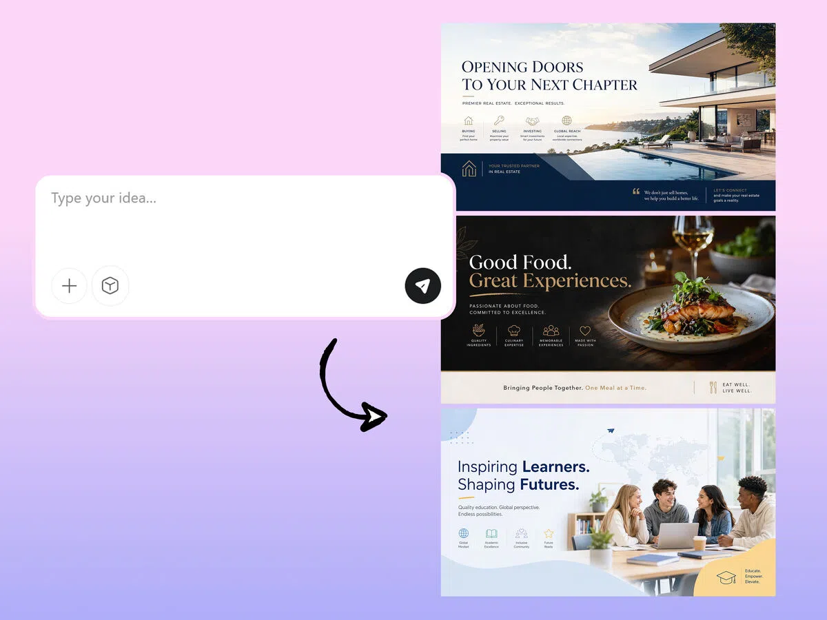 Turn Simple Texts into LinkedIn-Ready Banners for Every Niche