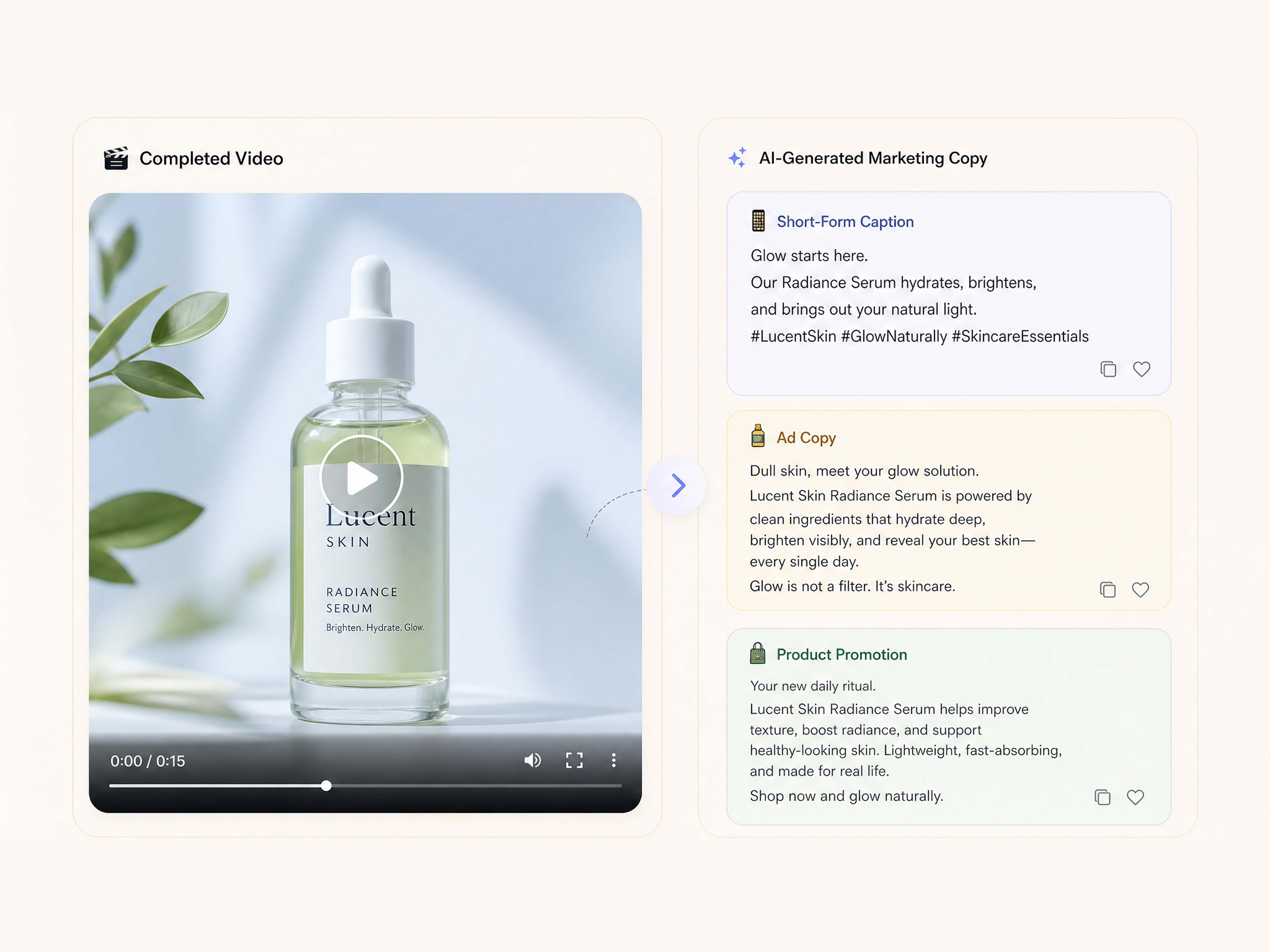 Generate Marketing Copy After Video Creation