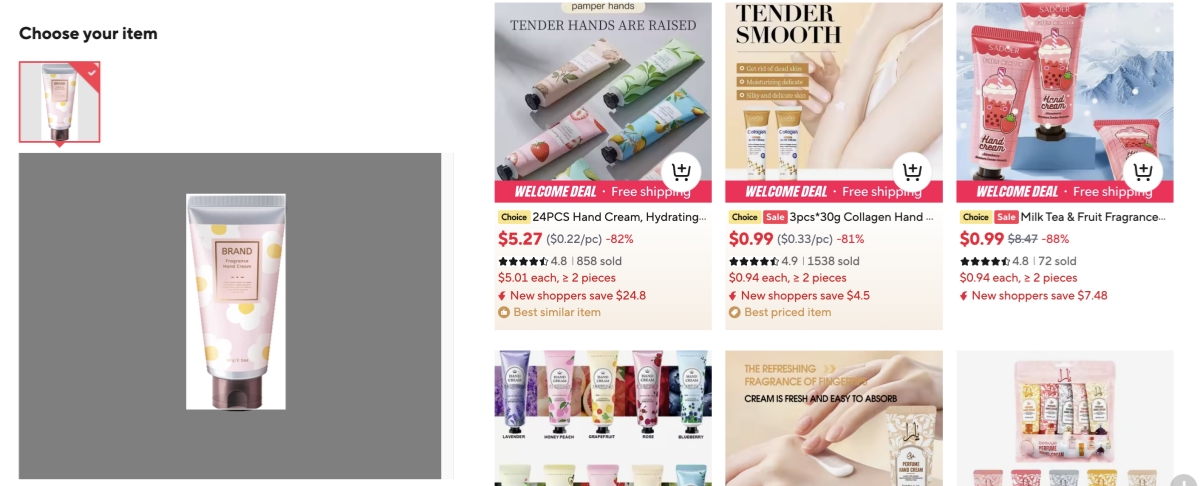 Find a Product by Image on AliExpress