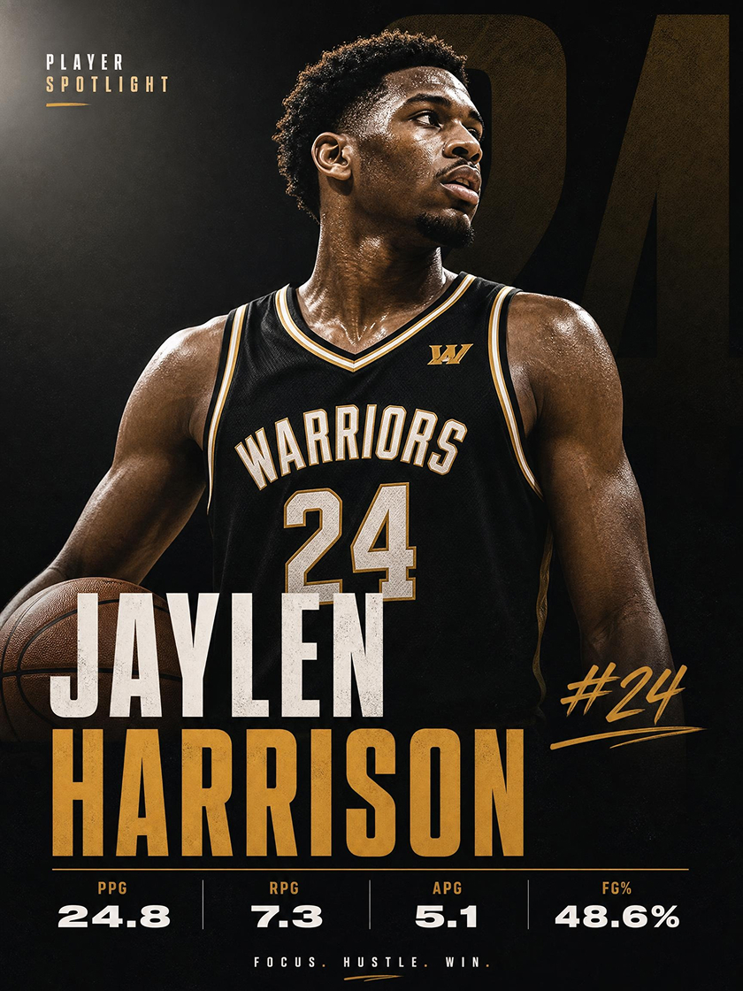 AI Generated Player Spotlight Poster