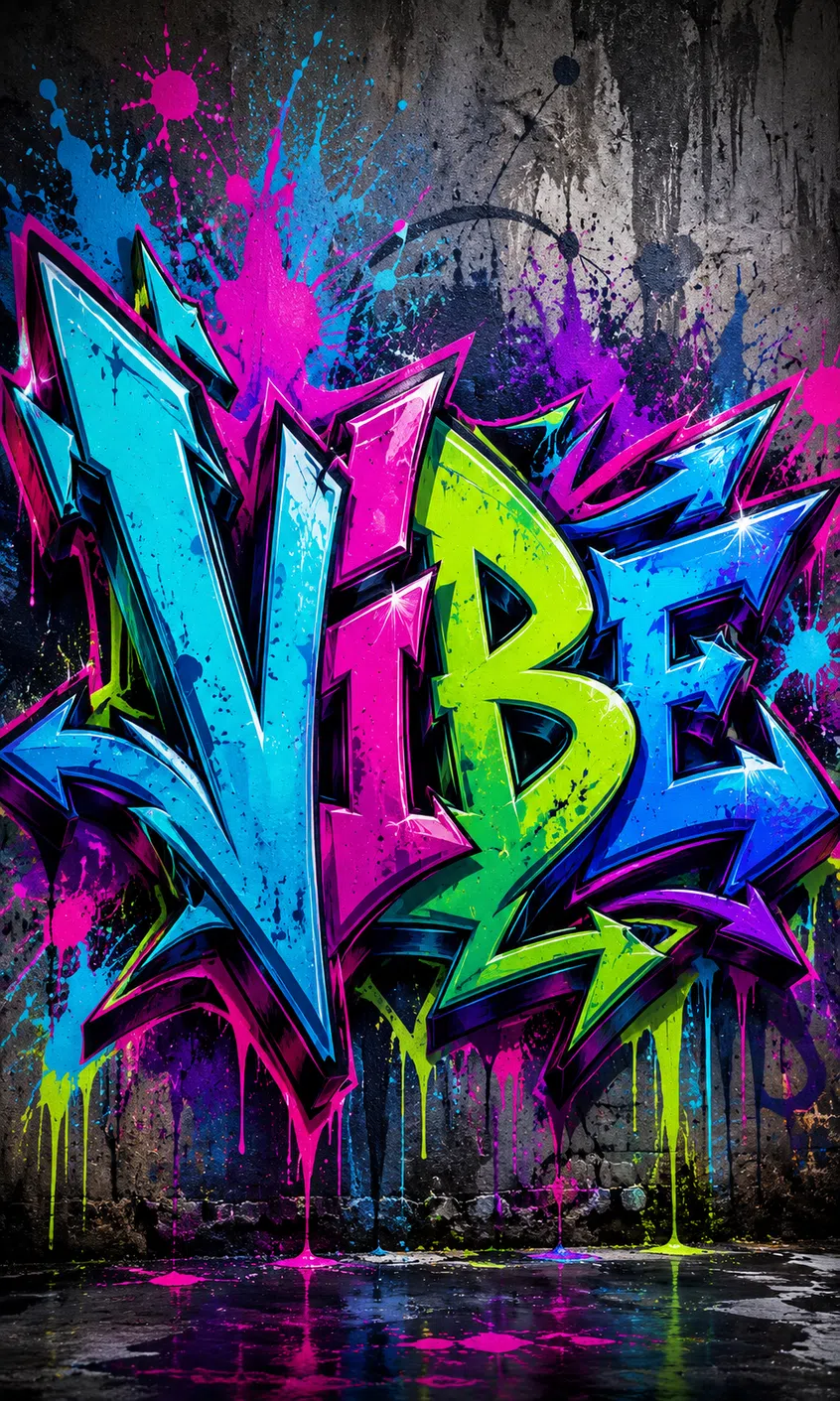 Wildstyle Text Graffiti