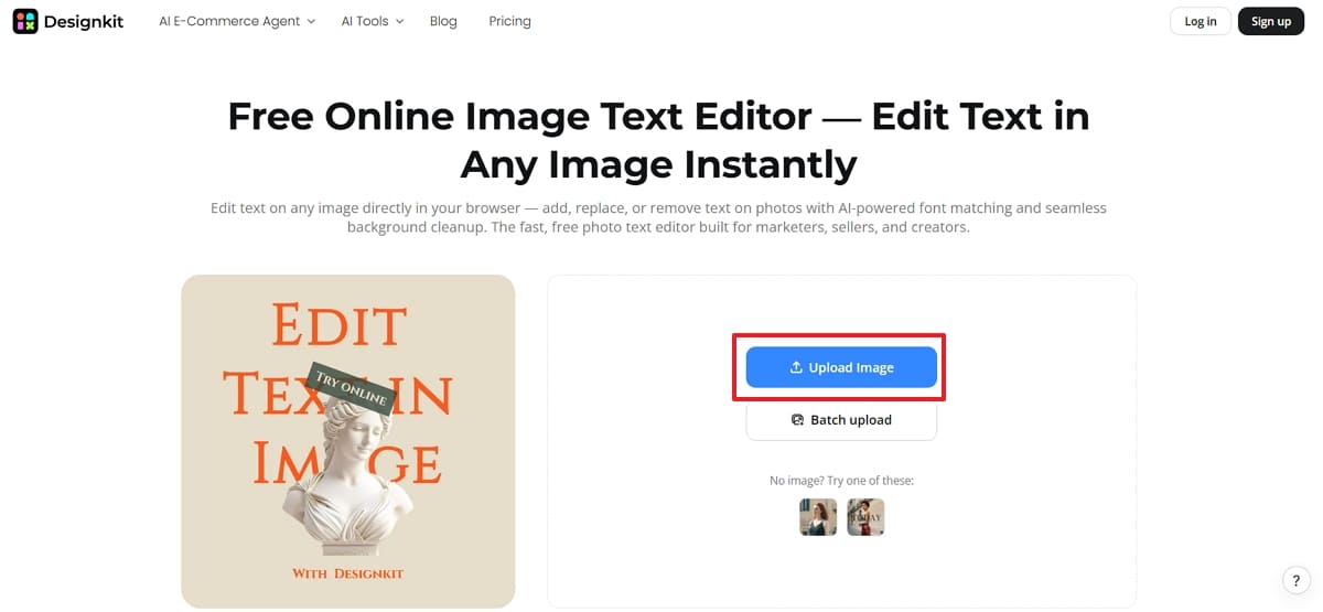 upload dog meme photo to designkit