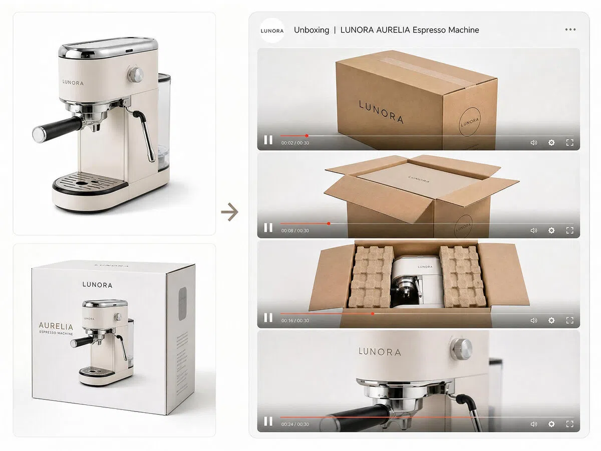 From Product Photos to unboxing video
