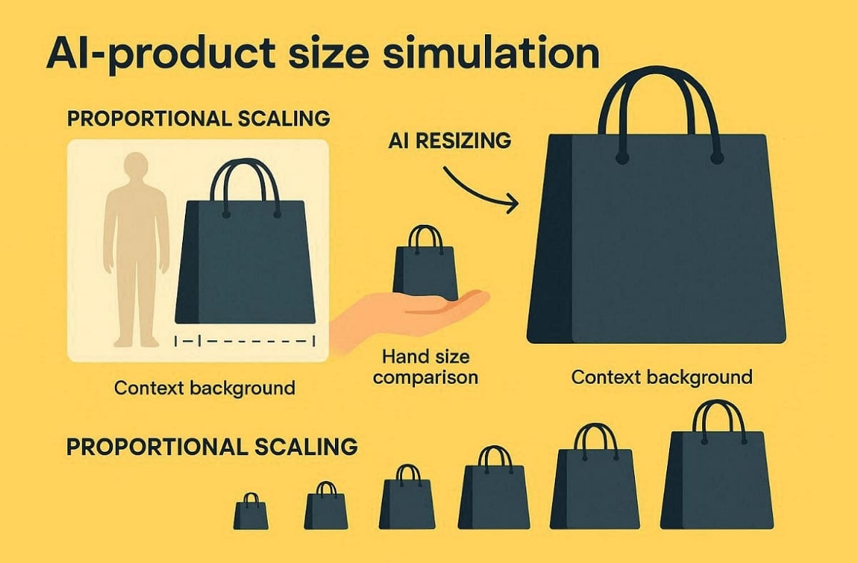 ai product size simulation