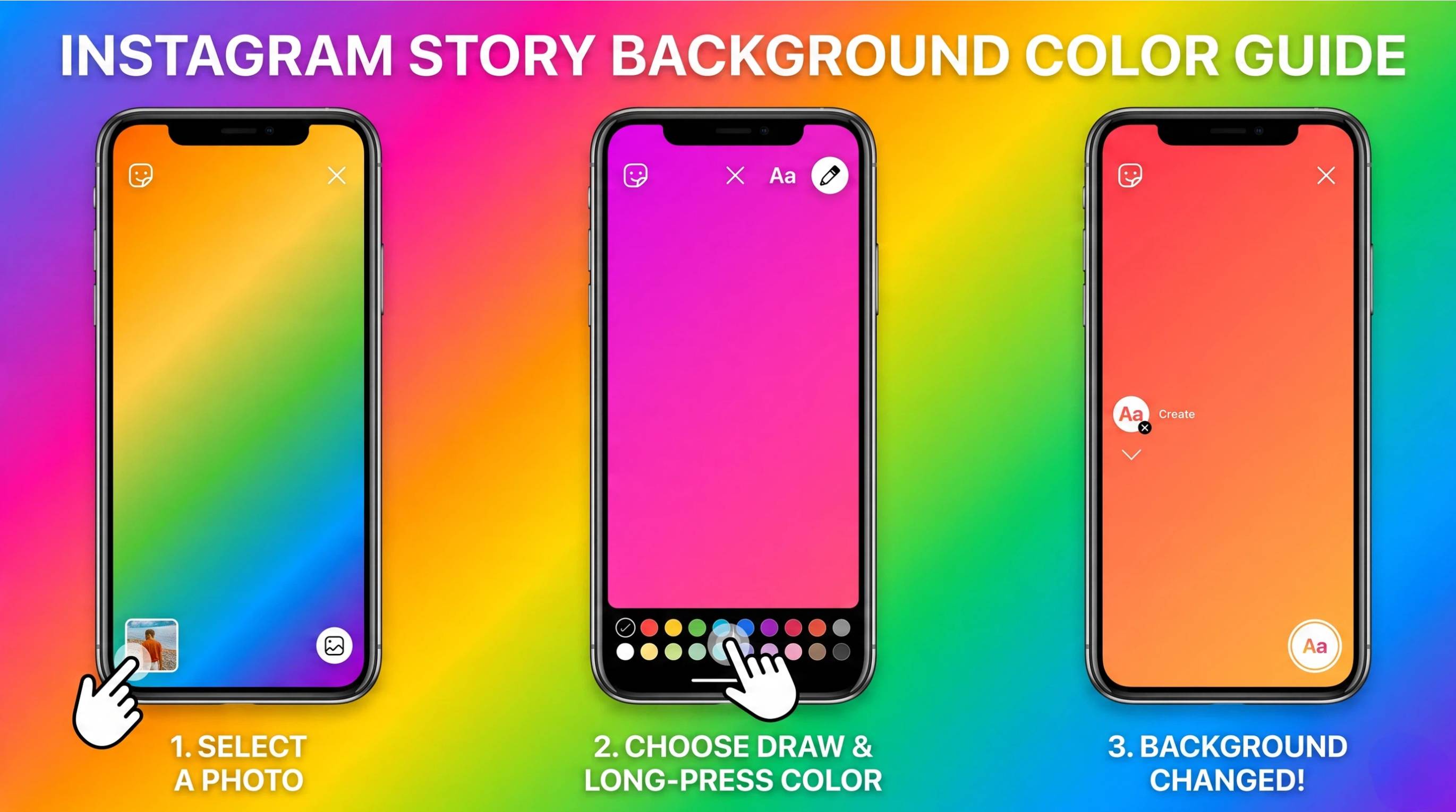 How to change background color on Instagram story Fill a Solid Background with the Draw tool