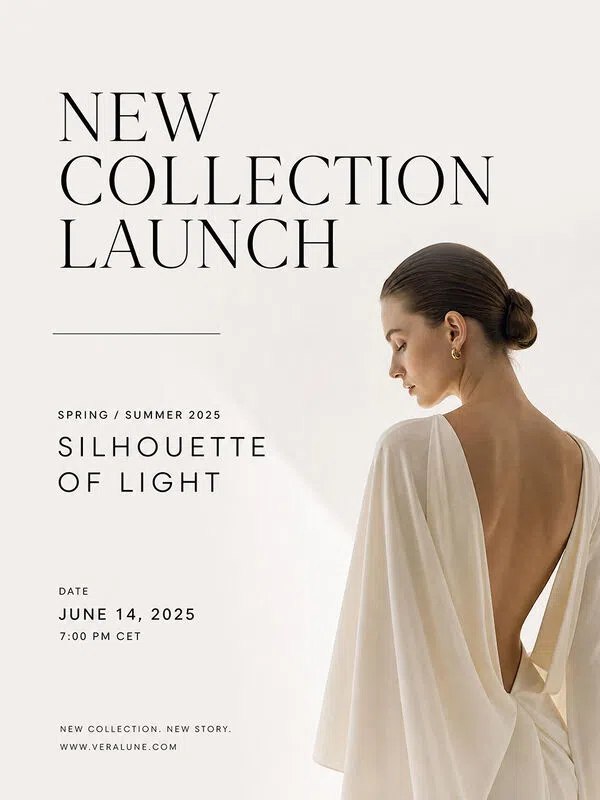 AI Generated clothing launch posters