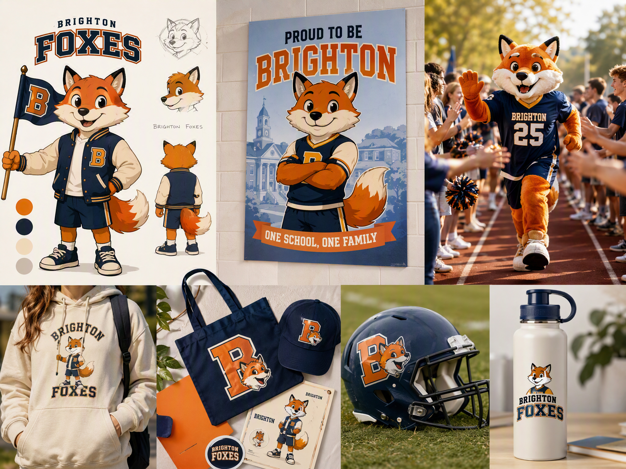 Design School Mascots for Campus Spirit