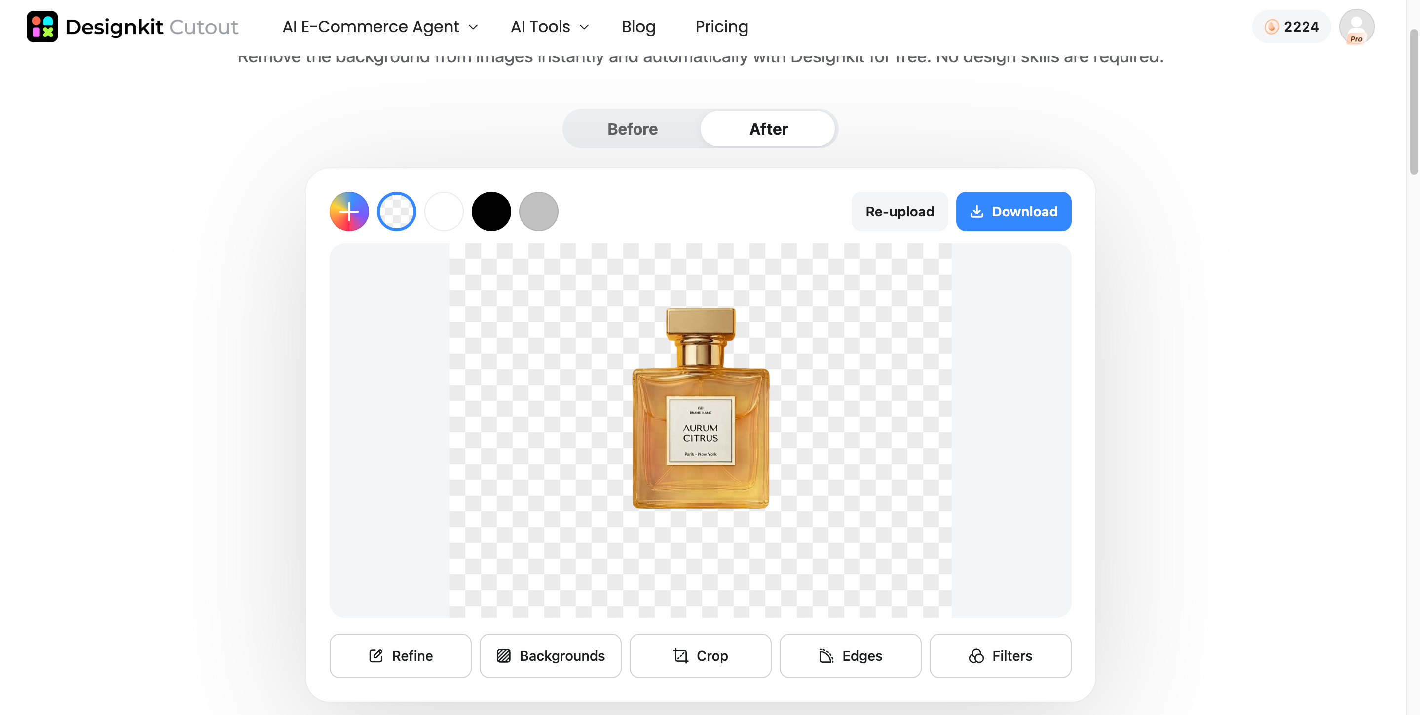 Make your image transparent