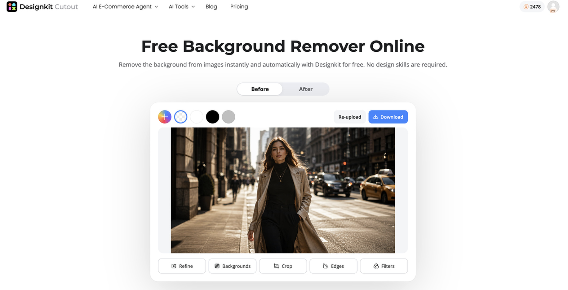 How to Remove Backgrounds with Designkit Remove the Background Automatically