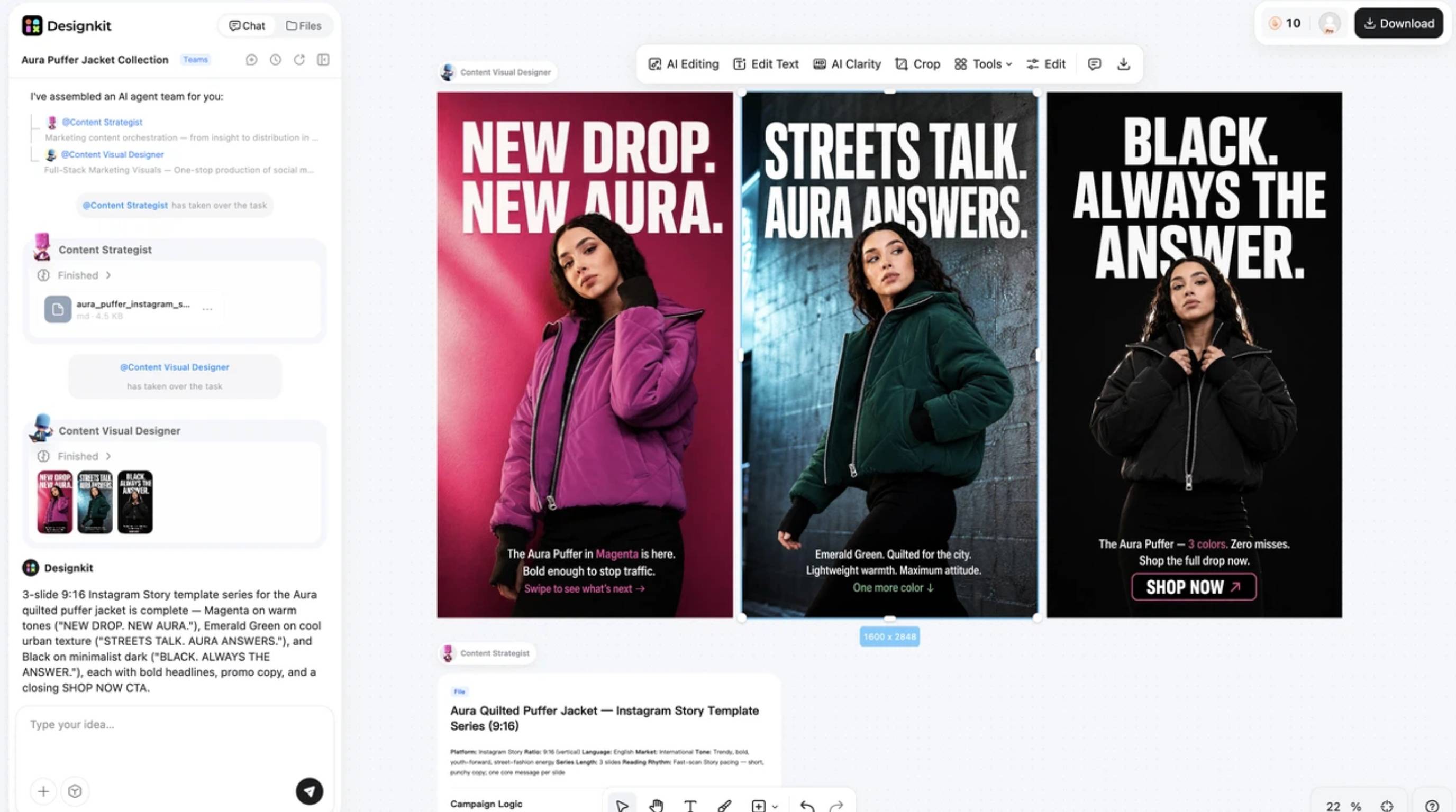 How to create marketing graphics with Designkit Export for every sales channel
