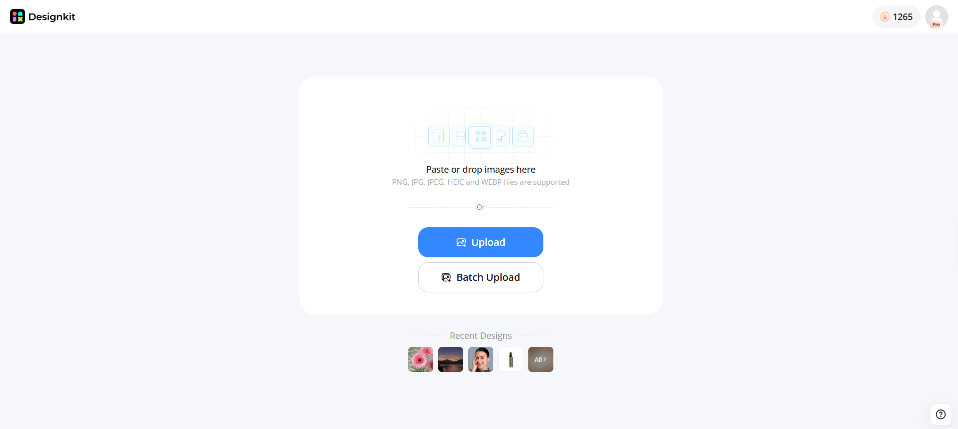 How to adapt an image from landscape to portrait with Designkit Upload your original image