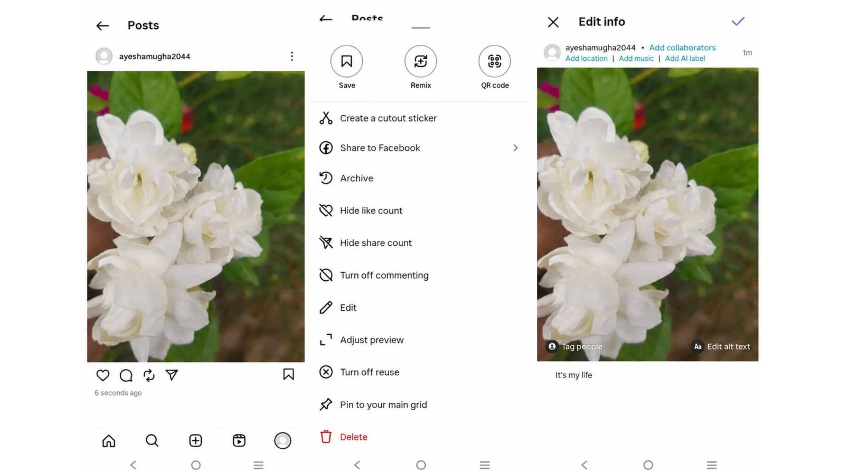 How to edit an Instagram post after publishing