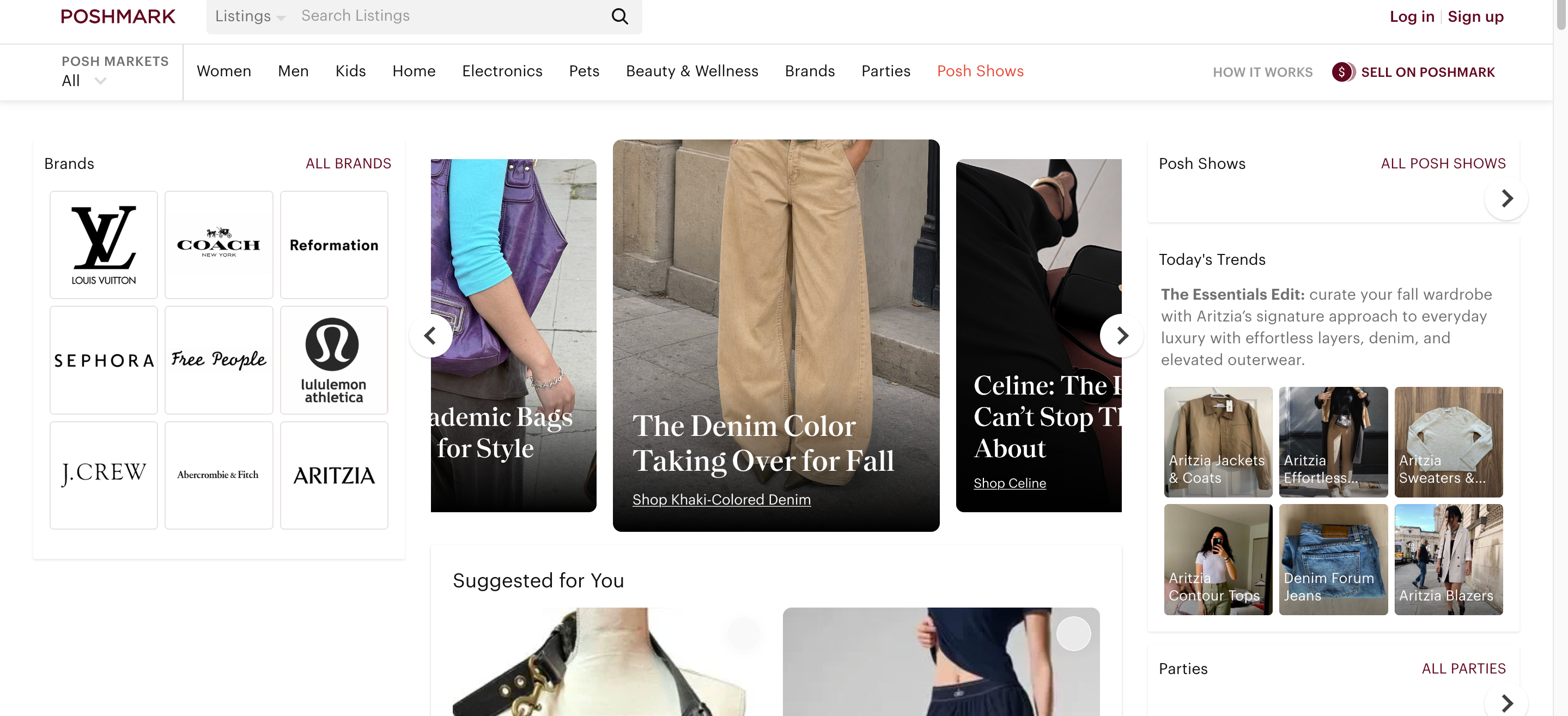 What Is Poshmark Poshmark Website Page